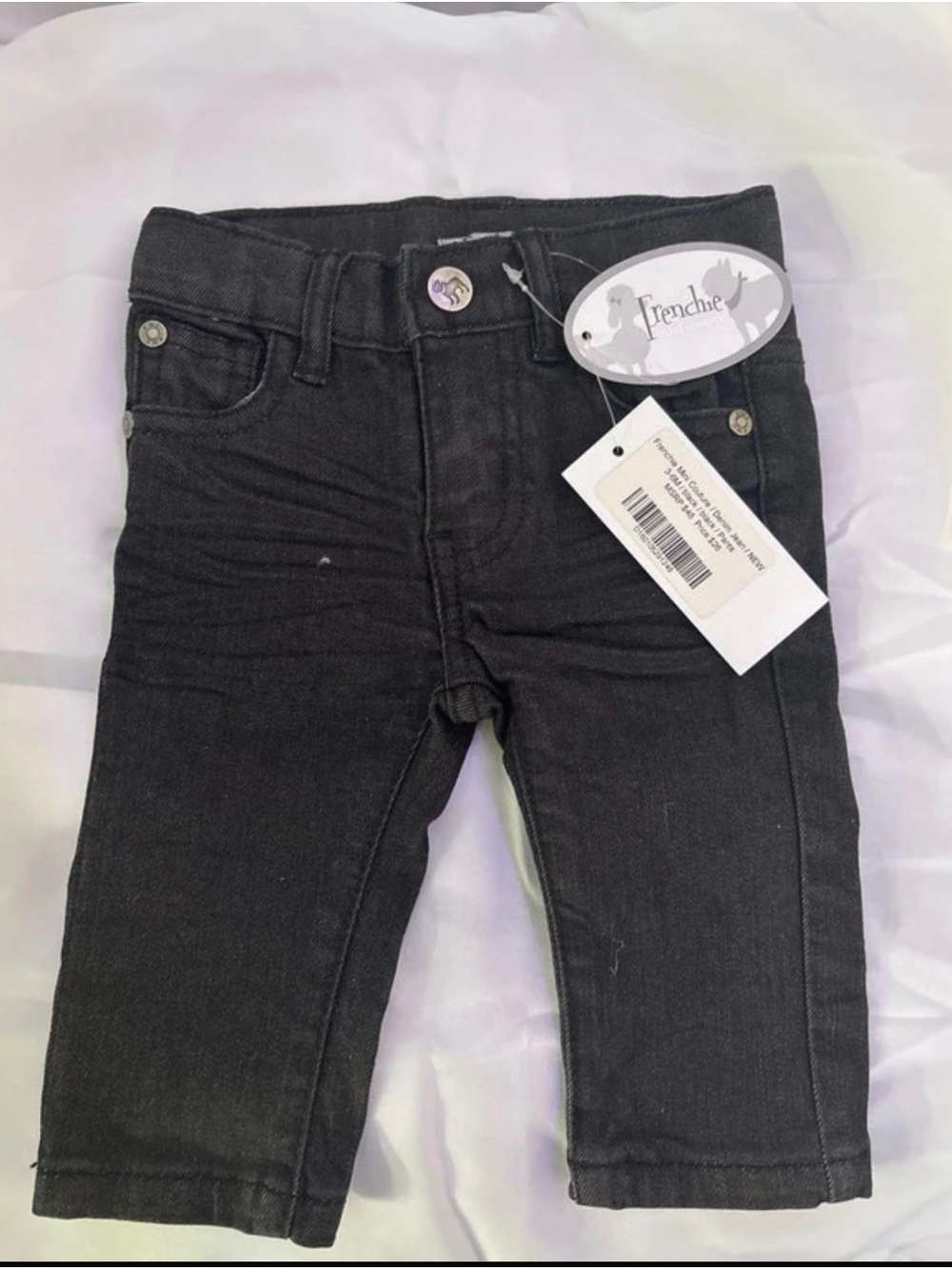 Frenchi Girls Black Stretch Denim Jeggings